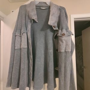 Green/teal never worn Shacket